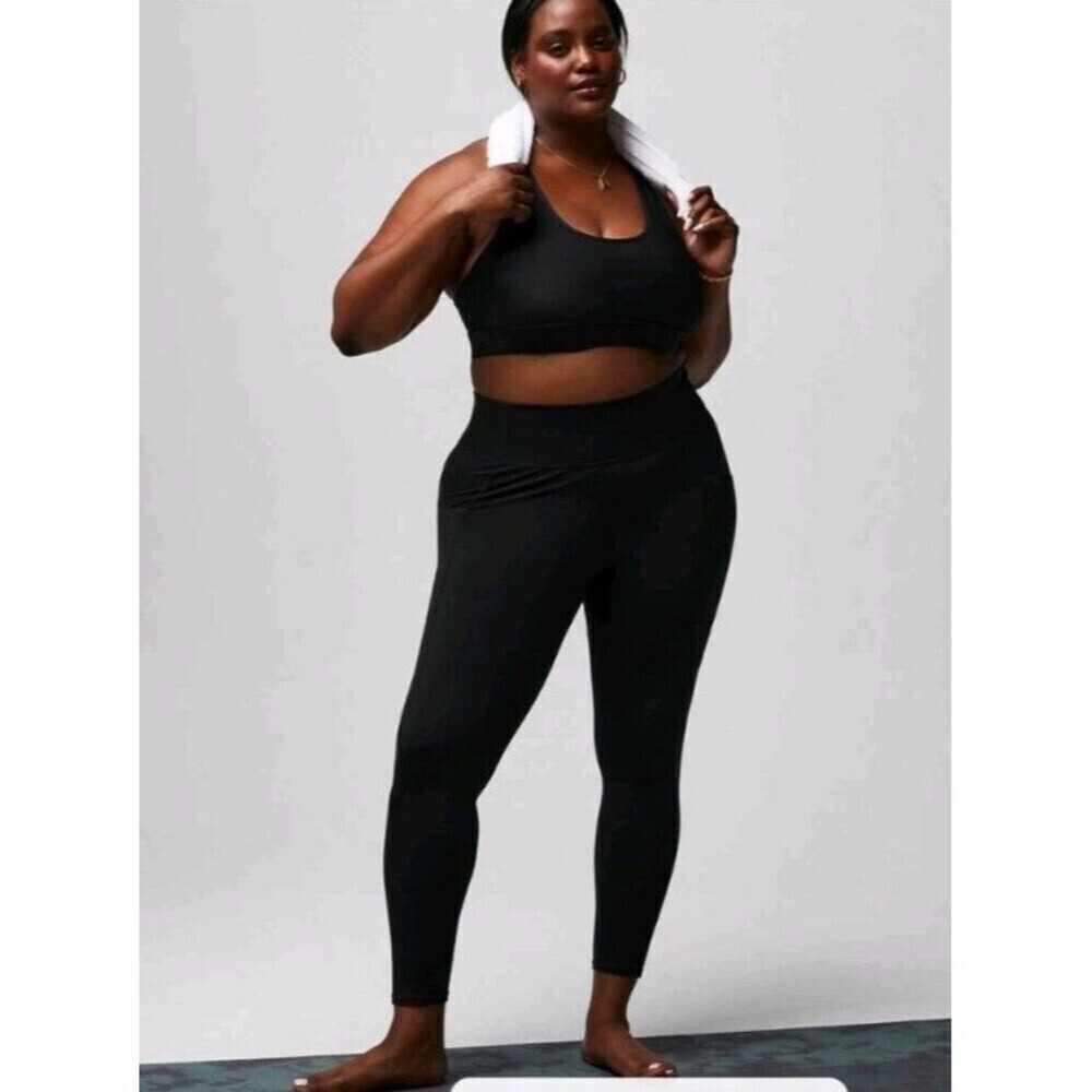Fabletics Anywhere Motion365+ Blue High-Waisted Utility Legging sz 2X